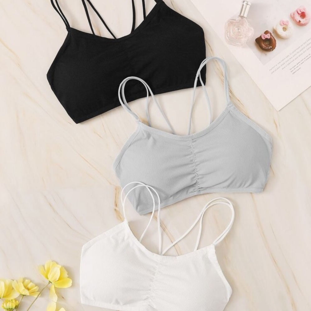 🤍SHEIN Cotton Bralettes x3 BRAND NEW🤍